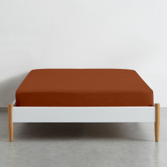 Набор Простыня на резинке 90х200 см 2 шт SPICED Cosas Коричнево-бежевый Ахтырка