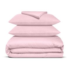 Полуторна постільна білизна сатин FLORAL Cosas Пудра 160х220 см Київ