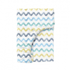 Простыня на резинке 120х200 см COLOR WAVE CS1 COSAS желтый Геническ