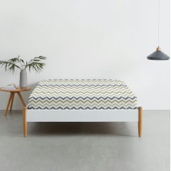 Простирадло на гумці 80х160 см GREY ZIGZAG CS3 COSAS Бежевий Гуляйполе