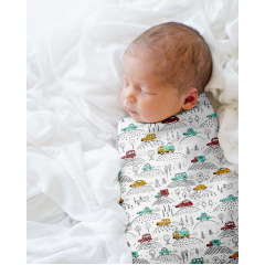 Набір пелюшок COSAS MOON CARS Бязь 80х100 см 2 шт Білий Киев