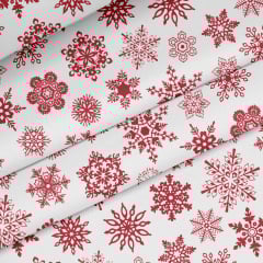 Ранер на стіл COSAS SNOWFLAKES 40х150 см Червоно-білий Бердянськ