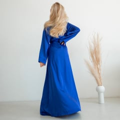 Женский халат COSAS Silky Cloud L-XL Синий Киев