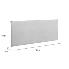 Изголовье для кровати COSAS Rodos Magnolia 60x98 см Миндаль Миргород