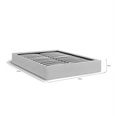 Ліжко двоспальне COSAS Papaya Lava 160x200 см Антрацит Київ