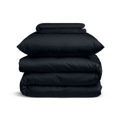 Подростковое постельное белье сатин BLACK Cosas черный 160х220 см Киев