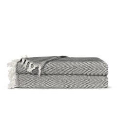 Плед хлопковый COSAS TWISTY 200х230 см CS5 Черный Лубны