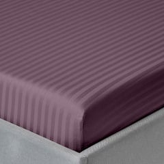 Підліткова постіль сатин з простирадлом на гумці AURORA CS2 Cosas Баклажан 160х220 см Шостка