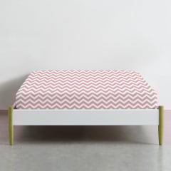 Простыня на резинке 180х200 см ROSE ZIGZAG COSAS Сакура Березно