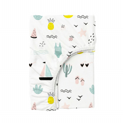 Простынь на резинке в детскую кроватку 60х120 см BEACH COSAS Новониколаевка