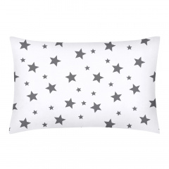 Набір наволочки і простирадло COSAS STARS GREY & SHADOW Ранфорс 160х200 см Білий Костопіль