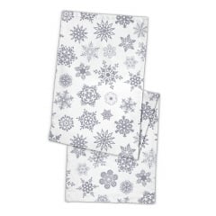 Ранер на стіл COSAS SNOWFLAKES CS1 40х150 см Сіро-білий Гуляйполе