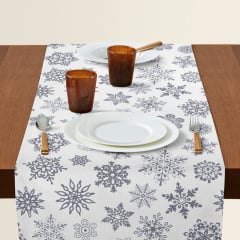 Ранер на стіл COSAS SNOWFLAKES CS1 40х150 см Сіро-білий Гуляйполе