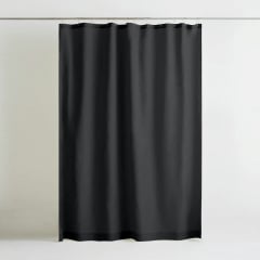 Шторка для душу та ванної COSAS BELUGA з кільцями 180х200 см Графітовий Кобижча