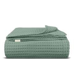 Плед-покрывало вафельное COSAS 160х230 см Meditative Greek Waffle Мятный Винница