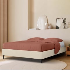 Кровать двуспальная COSAS Kiwi Almond 180x200 см Кремовый Киев