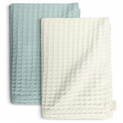 Вафельные полотенца COSAS Winter Greek Waffle CS1 Молочно-голубой 2 шт Никополь