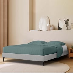 Ліжко двоспальне COSAS Mandarin Rocky 160х200 см Сірий Гуляйполе