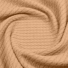 Плед-покрывало косичка COSAS 160х230 см Sand Knitted Braid Терракотовый Березно