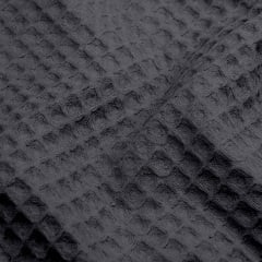 Плед-покривало вафельне COSAS 240х260 см Lava Greek Waffle Антрацит Кобижча