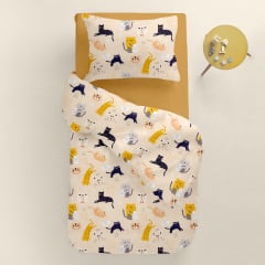 Підліткова постіль без простирадла Cosas Cats CS1 155х215 см Різнокольоровий Долина