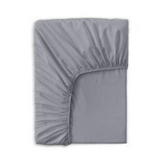 Двуспальная постель сатин с простыней на резинке URBAN Cosas Графит 180х220 см Киев