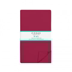 Євро постіль з простирадлом на гумці RUBY CS9 COSAS Бордовий 200х220 см Ясногородка