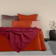 Покривало 230х240 Ruby Knitted Braid COSAS бордо Березнегувате