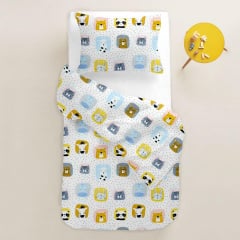 Дитяча постільна білизна White Animals COSAS Білий 110х140 см Миргород