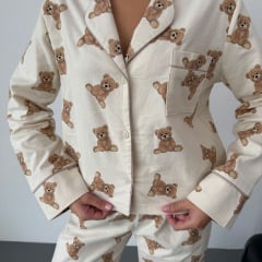 Пижама женская COSAS Bear M-L Бело-бежевый Киев