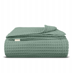 Плед-покривало вафельне COSAS 240х260 см Meditative Greek Waffle М'ятний Первомайськ