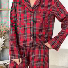 Піжама жіноча COSAS Scottish S-M Різнокольоровий (188Scottish_red_SM) Одеса