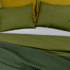 Плед-покрывало вафельное COSAS 200х220 см Basil Greek Waffle Изумрудный Сарны