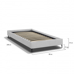 Ліжко односпальне COSAS Mandarin Latte 90х200 см CS1 Бронза Київ