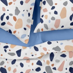 Семейный комплект постельного белья GEMSTONES CS6 Cosas голубой 2х160х220 см Надворная