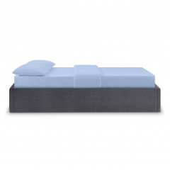 Ліжко двоспальне COSAS Papaya Smoky 160х200 см Графіт Городок