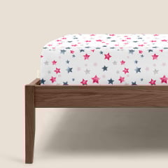 Простыня на резинке 120х200 см ROSE STARFALL CS1 розовый Ирпень