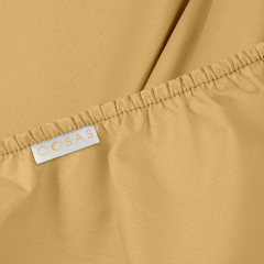 Простирадло на резинці COSAS HONEY Ранфорс 90х200х20 см Золотистий Буча