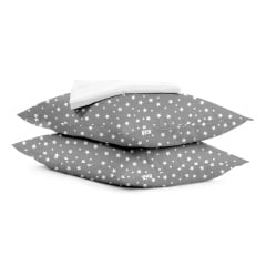 Набор наволочки и простыня COSAS GREY STARSFALL&SNOW Ранфорс 160х200 см Серый Бушево