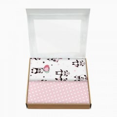 Набір пелюшок COSAS ROSE PANDA Бязь 80х100 см 2 шт Білий Березно