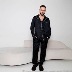 Мужская пижама COSAS Moonwalk S Черный (Moonwalk_black_S) Киев