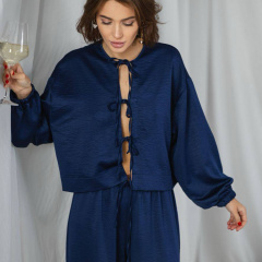 Домашній костюм жіночий COSAS FREYA М Синій Київ