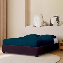 Ліжко двоспальне COSAS Mango Grape 160x200 см Фіолетовий Генічеськ