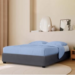 Кровать двуспальная COSAS Mango Smoky 160х200 см Графит Куйбышево