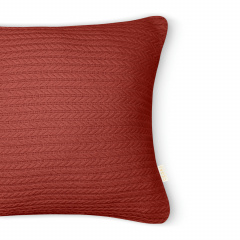 Наволочка 45х45 см Сinnamon Knitted Braid COSAS Кориця Київ