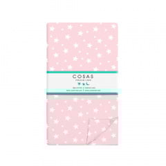 Полуторная постель с простыней на резинке Starfall COSAS розовый 160х220 см Костополь