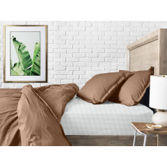 Полуторное постельное белье Rum Cs4 COSAS Коричневый 160х220 см Вышгород