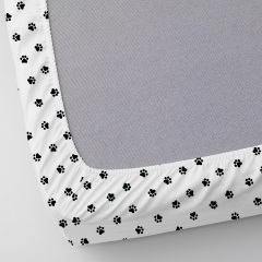 Набор Простыня на резинке COSAS LIGHT BLUE PAWS Ранфорс 60х120х12 см 2 шт. Гуляйполе