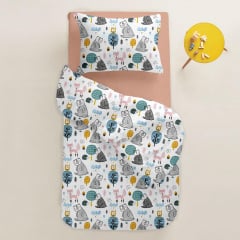 Півтораспальна підковдра COSAS ANIMALSFOREST Ранфорс 160х220 см Зелений Переяслав-Хмельницький