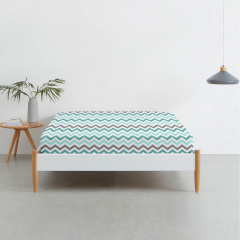 Простынь на резинке 80х160 см MINT ZIGZAG COSAS мятный Балаклея